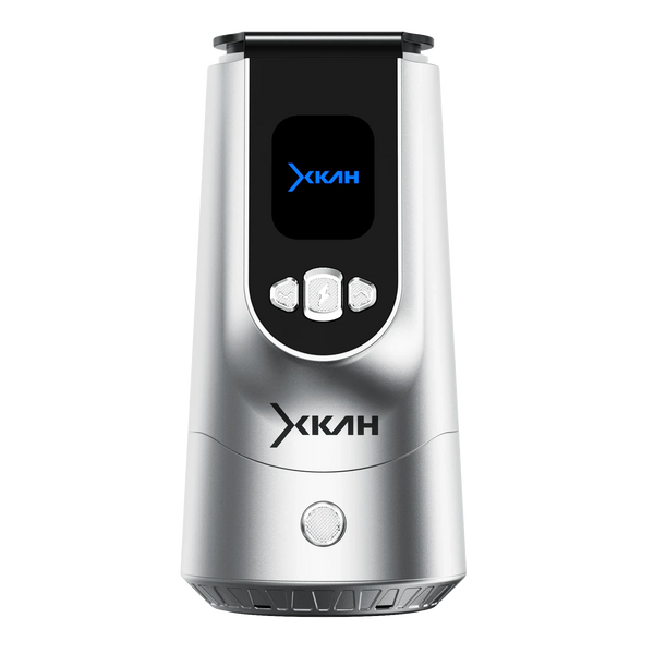 Modern electronic shisha charcoal heater with digital display and control buttons