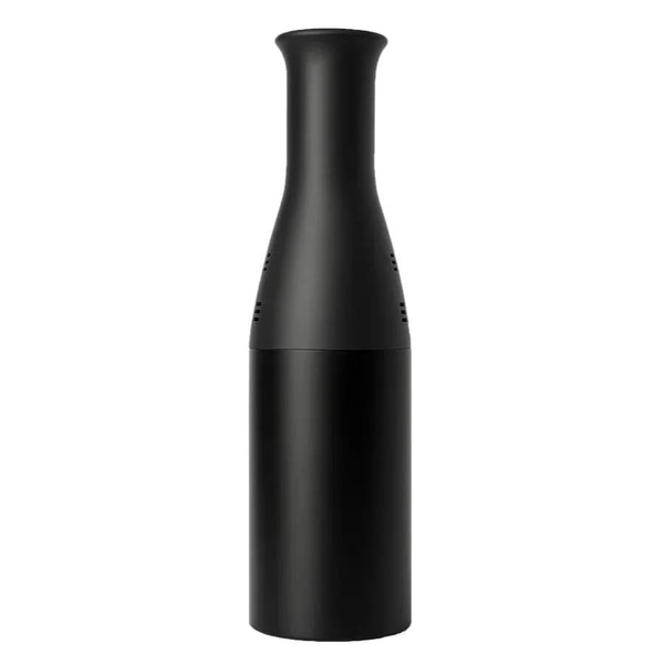 Black hookah coal catcher accessory with cylindrical design on white background