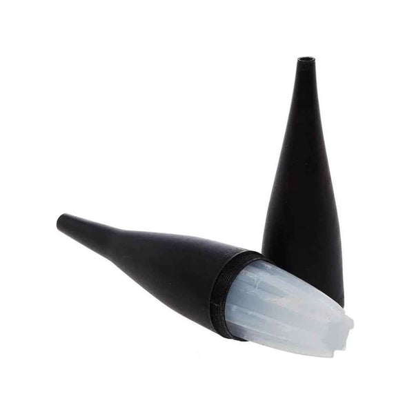 Black hookah hose coolers with translucent tips for shisha accessory