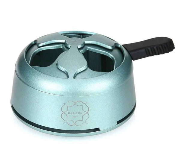 Green shisha heat management system with handle for hookah charcoal control