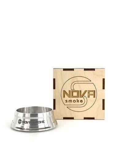 NovaSmoke heat management device with branded wooden box, shisha accessory