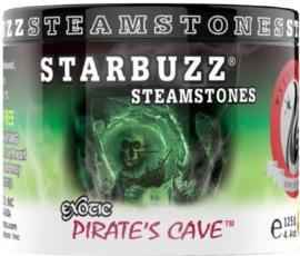Starbuzz Steamstones Pirate's Cave exotic hookah flavor container with green pirate-themed design