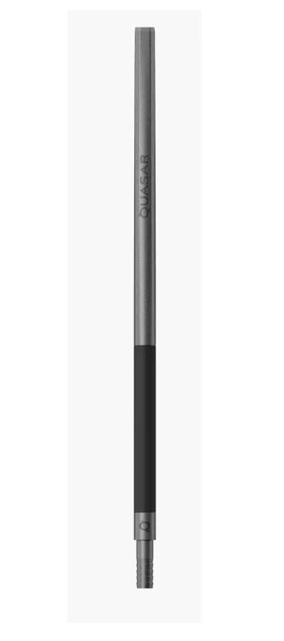 Quasar Jabed2 hookah mouthpiece with black grip on white background