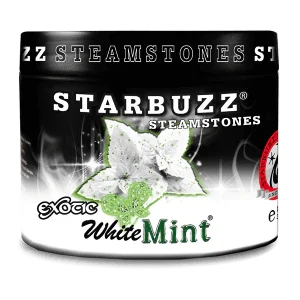 Starbuzz SteamStones Exotic White Mint container with white mint leaves design