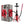 Red and black hookah with 'Starbuzz' packaging on a white background