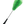 Green hookah cleaning brush with twisted metal handle on dark background