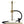 MS Magma Titan hookah with gold aluminum stem, clear glass base, black silicone hose, and black bowl on white background