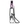 Modern electronic shisha with pink top, digital controls, and glass base on white background