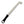 White hookah cleaning brush with black handle for shisha pipe maintenance