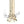 Gold hookah stem underwater with bubbles, modern shisha pipe accessory close-up