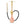 Pink hookah with gold accents on a white background