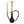 Black and gold hookah with a visible brand logo on a white background