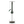 Modern dark emerald green shisha pipe with glass base and metal accents on white background