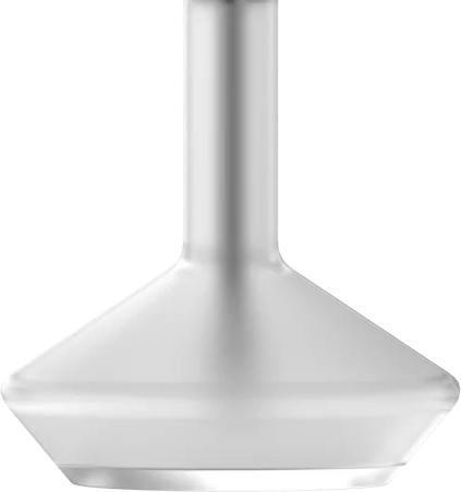 Stenar Glass replacement shisha vase base with clear modern design for hookah setu