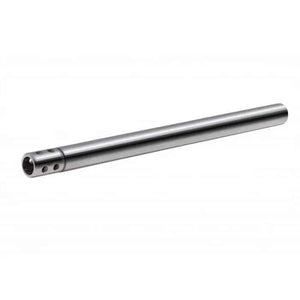 Stainless steel hookah downstem with demountable diffuser on white background