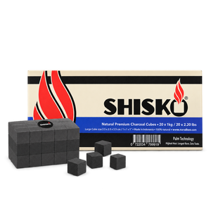 Shisko Coconut Charcoal 27mm Lounge Pack — transparent product photograph