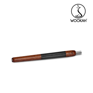 WOOKAH Wooden Mouthpiece Merbau Black Leather