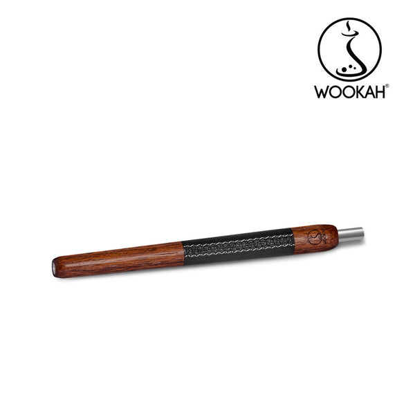 WOOKAH Wooden Mouthpiece Merbau Black Leather